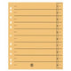 Hojas de separación niceday 1-10 230 g m2 a4 extra ancho amarillo