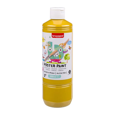 Bruynzeel • pittura a guazzo per poster, 500 ml, giallo ocra