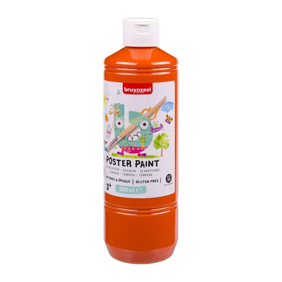 Bruynzeel • pittura a guazzo per poster arancione da 500 ml