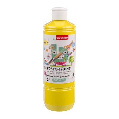 Bruynzeel • pittura a guazzo per poster da 500 ml, giallo primario