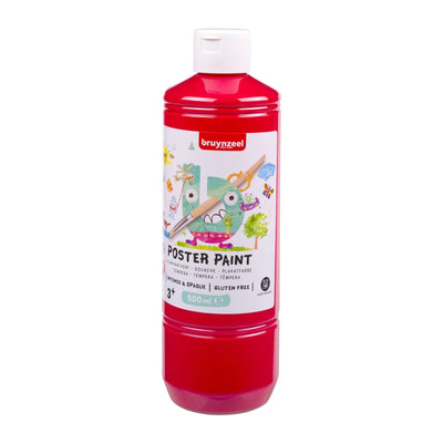 Bruynzeel • pittura a guazzo per poster, 500 ml, rossa