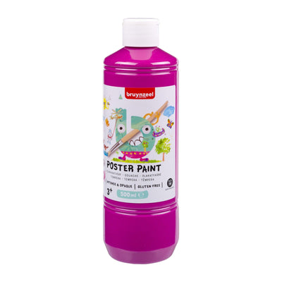 Bruynzeel • pittura a guazzo per poster da 500 ml rosa intenso