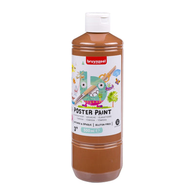 Bruynzeel • pittura a guazzo per poster da 500 ml marrone chiaro