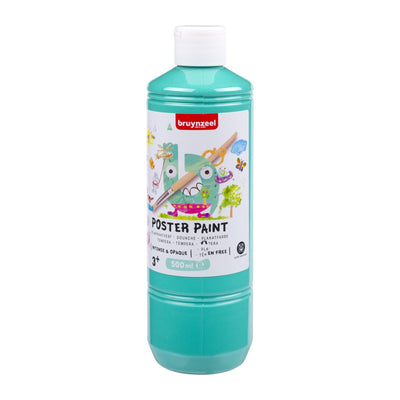 Bruynzeel • pittura a guazzo per poster, 500 ml, turchese