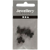 Croce aziendale Creativ, misura 10x10 mm, misura buco 1,5 mm, nero, 4 pezzi 1 scatola