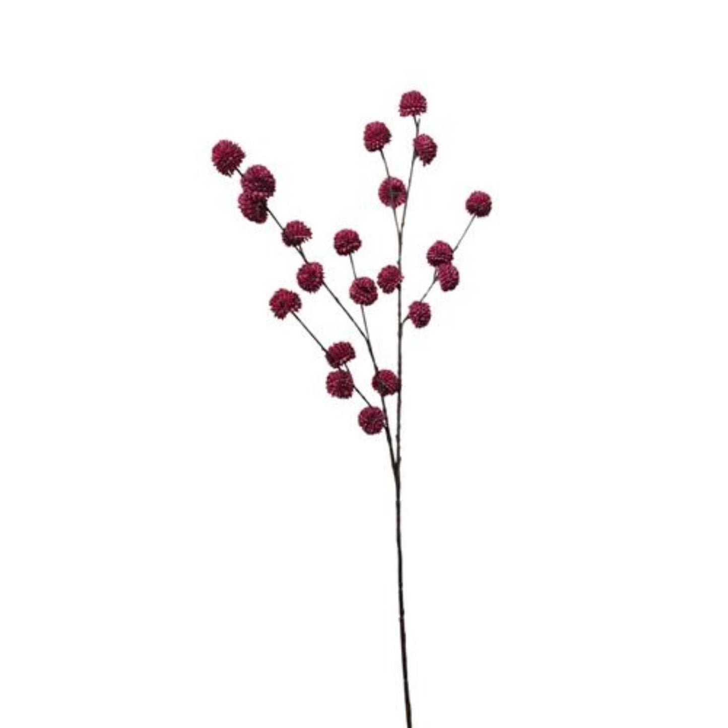 Colección Roberts rama artificial pompón burdeos 100cm