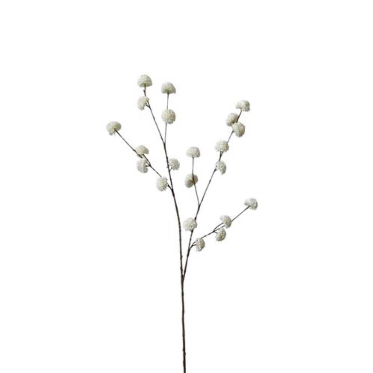 Roberts collection kunsttak pompom wit 100cm