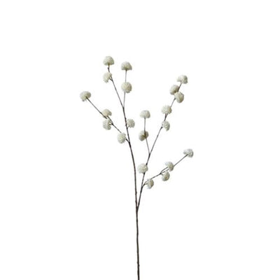 Roberts collection pompón rama artificial blanco 100cm