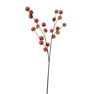 Roberts collection rama artificial pompón naranja 100cm