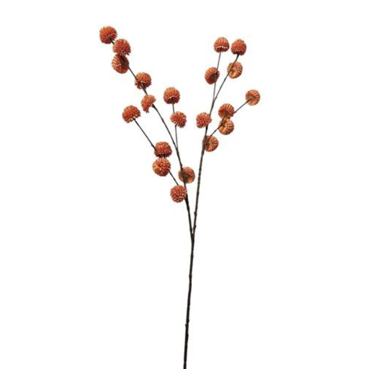 Roberts collection artificial branch pompom orange 100cm