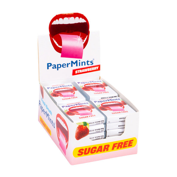 Tiras Papermints fresa (24 piezas)