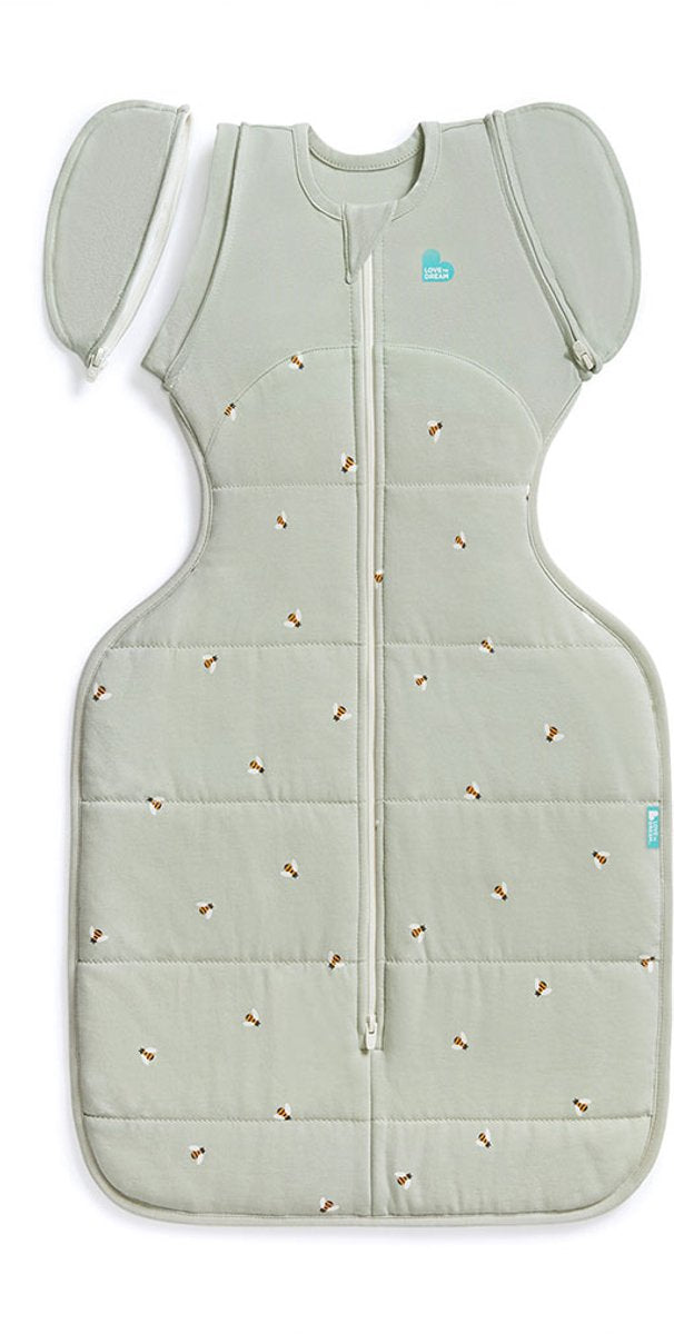 Love to dream ™ saco de dormir para bebé swaddle up™ - envoltorio reducido - bebé 6-9 meses - 8,5-11 kg - invierno - oliva