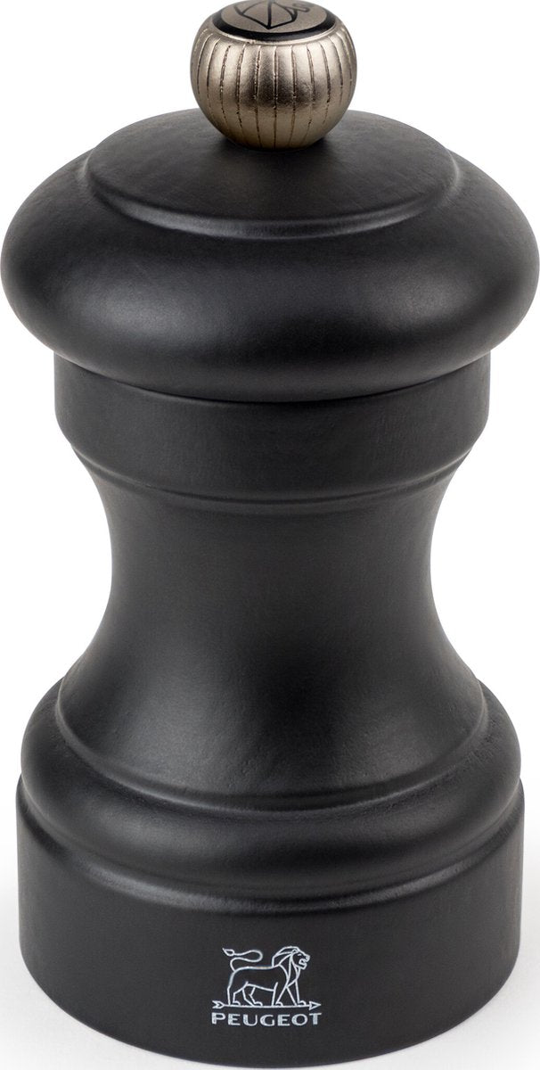 Peugeot bistro pepper mill 10 cm - matt black - beech wood