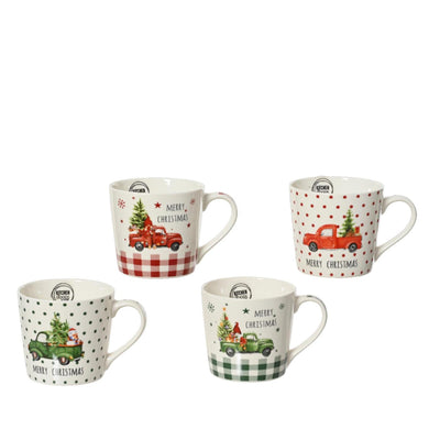 Decoris Taza navideña porcelana ø9,8xh8,8cm