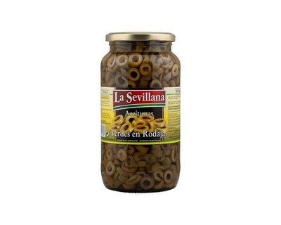 La sevillana groene olijven gesneden (935ml)