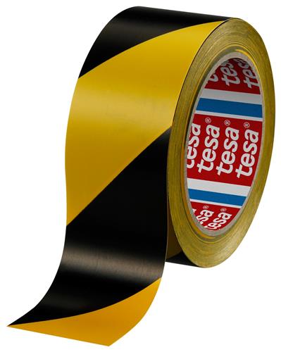 Nastro Tesa nero giallo 50mm 33mt