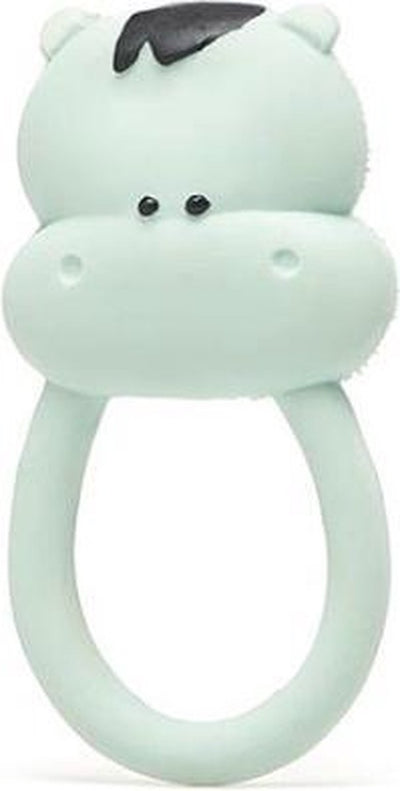 Lanco toys lanco rubber teething ring - kimo the hippo - mint