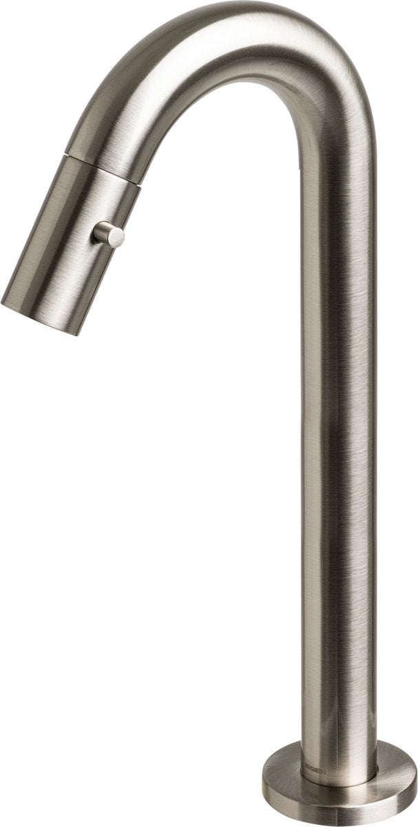 Rubinetto wc Plieger lupo 2.0 – rubinetto lavabo da appoggio – modello rialzato – bocca 20,0 cm – garanzia 10 anni – cromo spazzolato