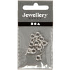 Cierre de la versión de creativ Company, d 6 mm, plata, 10 piezas 1 caja
