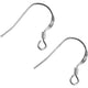 Ganci per orecchini Creative Company, l: 14 mm, argento, 10 pezzi 1 scatola