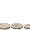 Placa base de madera Decoris dia37cm 3 piezas