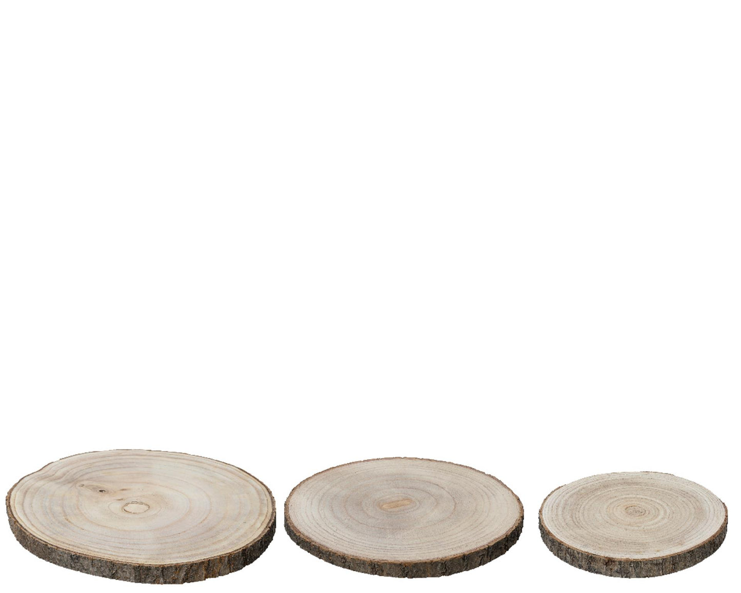 Placa base de madera Decoris dia37cm 3 piezas