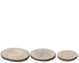Placa base de madera Decoris dia37cm 3 piezas - afbeelding 1
