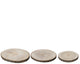 Placa base de madera Decoris dia37cm 3 piezas