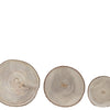Placa base de madera Decoris dia37cm 3 piezas