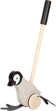 Small foot - houten duwfiguur penguin