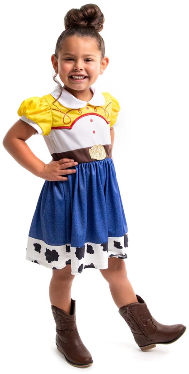 Pequeñas aventuras - jessie toy story - vestido de vaquera – talla 110-122