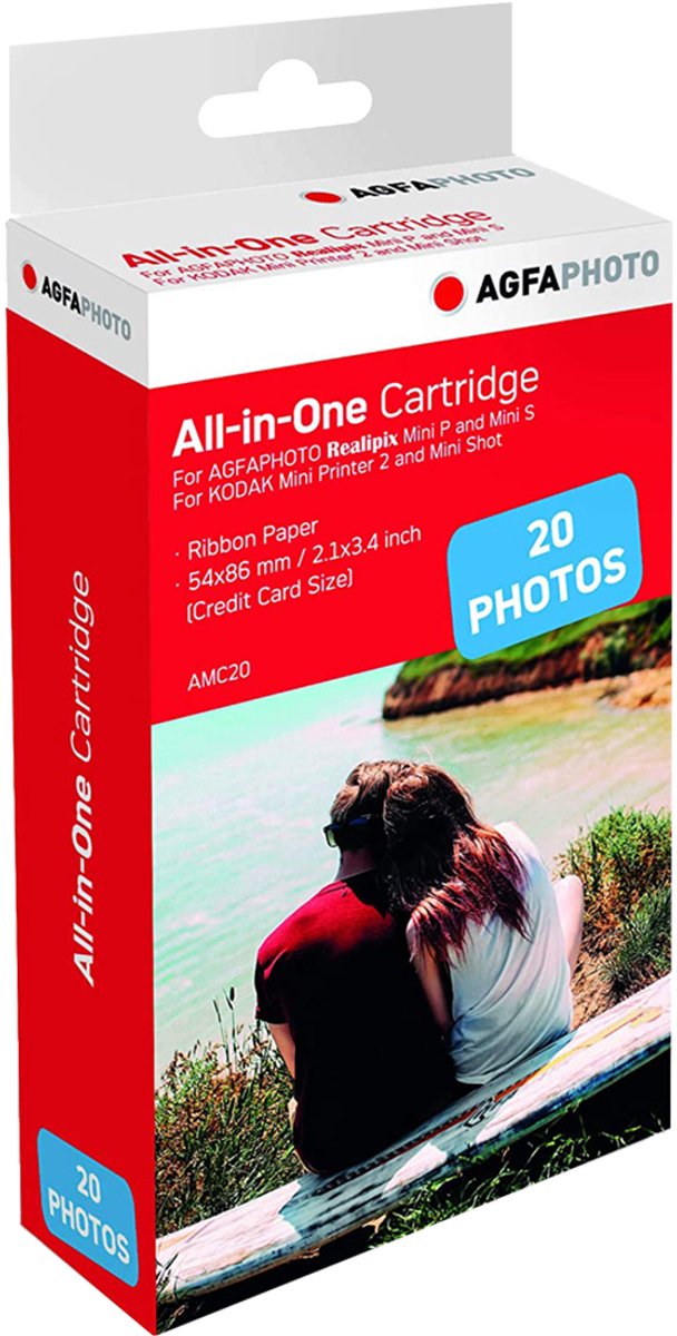 Agfaphoto amc20 fotopapier voor fotoprinter 1 stuk(s)
