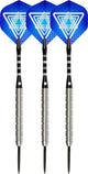 Faver dartpijlenset 85% tungsten - complete set - blauw – 26 gram - 6 flights