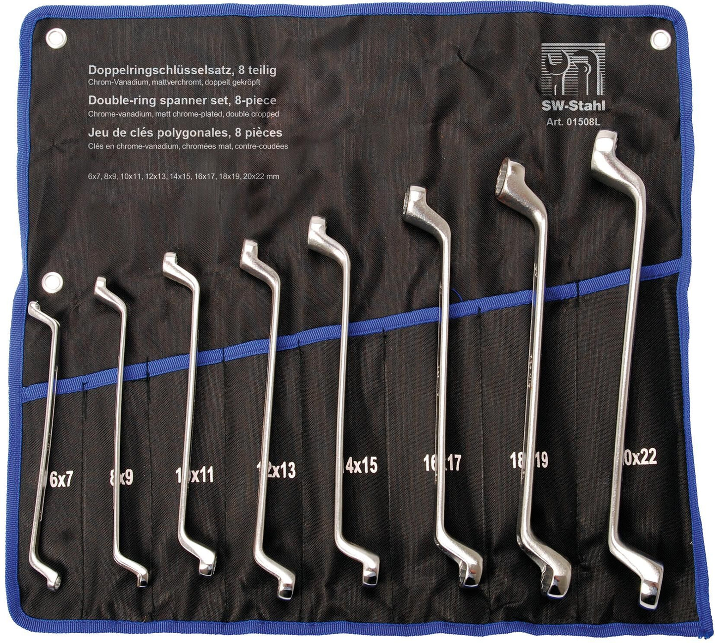 Sw stahl dubbele ringsleutel set ring key set 8pcs. cropped