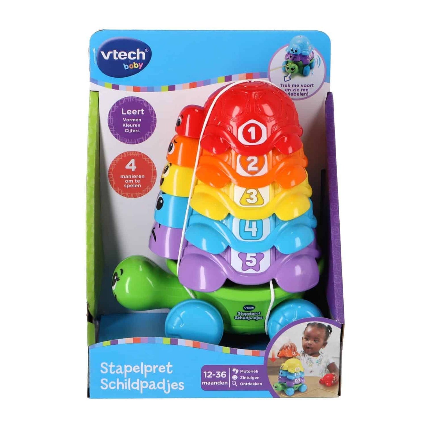 Vtech apilando figura de tortugas divertidas