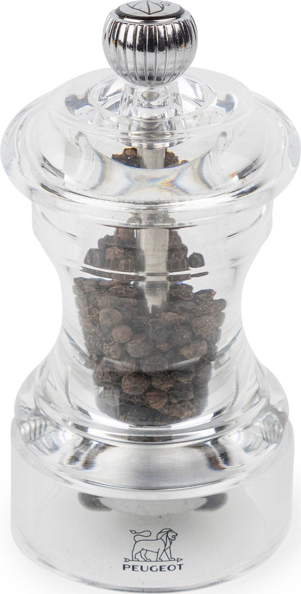 Peugeot bistro pepper mill 10 cm - transparent - acrylic