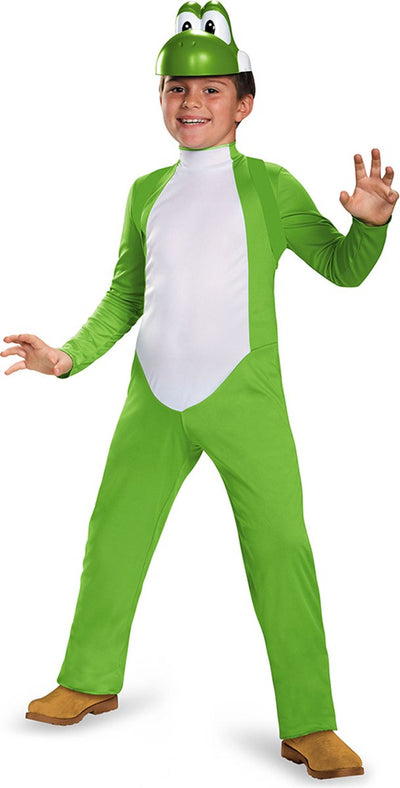 Travestimento Nintendo - Super Mario Bros, Yoshi Costume Deluxe, Taglia S (4-6 anni)