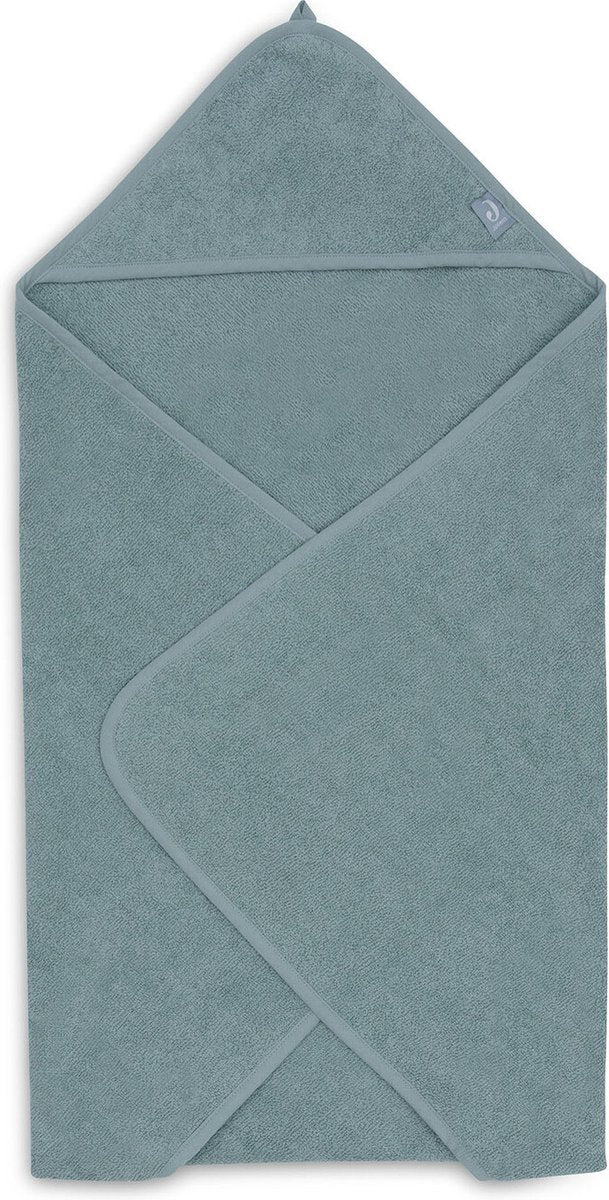 Jollein - capa de baño de rizo 75x75cm - toalla de bebé con capa de baño, chal, poncho de baño - verde mar