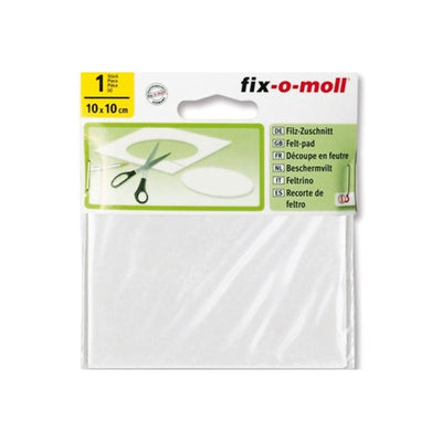 Deslizador de fieltro fix-o-moll 10x10cm blanco