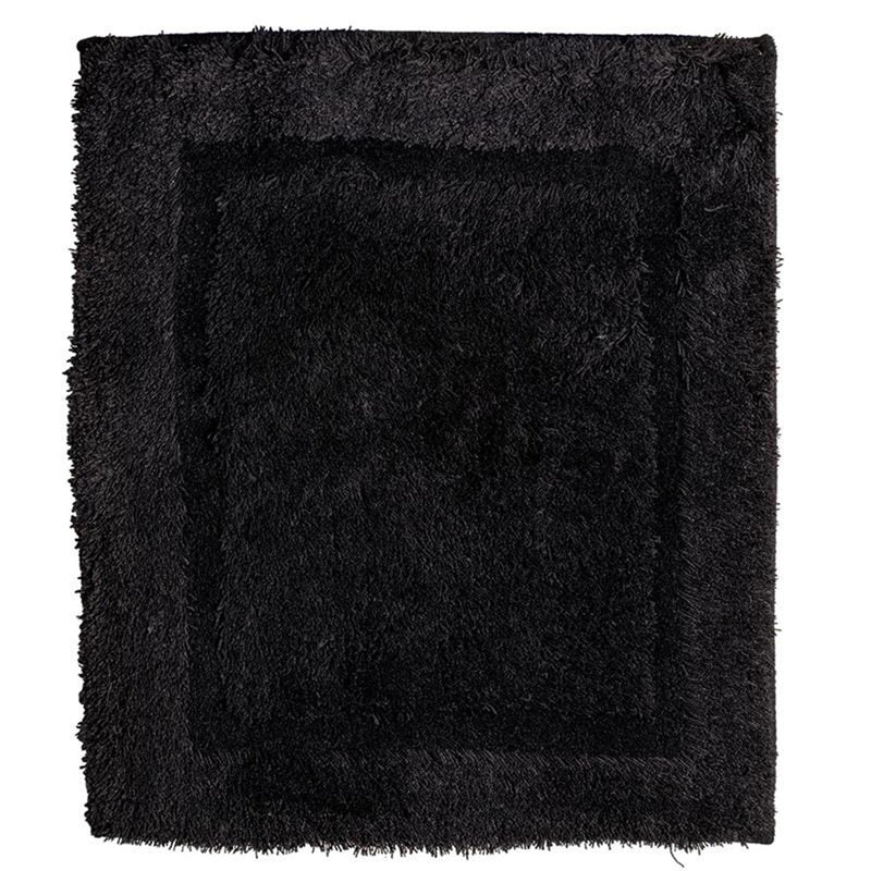 Tappetino da bagno Wicotex tinta unita nero 60x90 cm