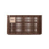 Basil Bicycle Crate L - Grande - 40 litros - Marrón