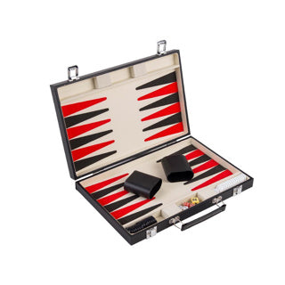 Juego Backgammon en maleta negra