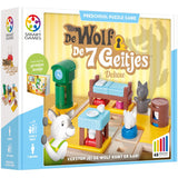 Smartgames de wolf en de 7 geitjes - logisch denkspel voor kleuters jonge kinderen - 48 opdrachten met prentenboek - educatief solospel - vanaf 3 jaar - afbeelding 1