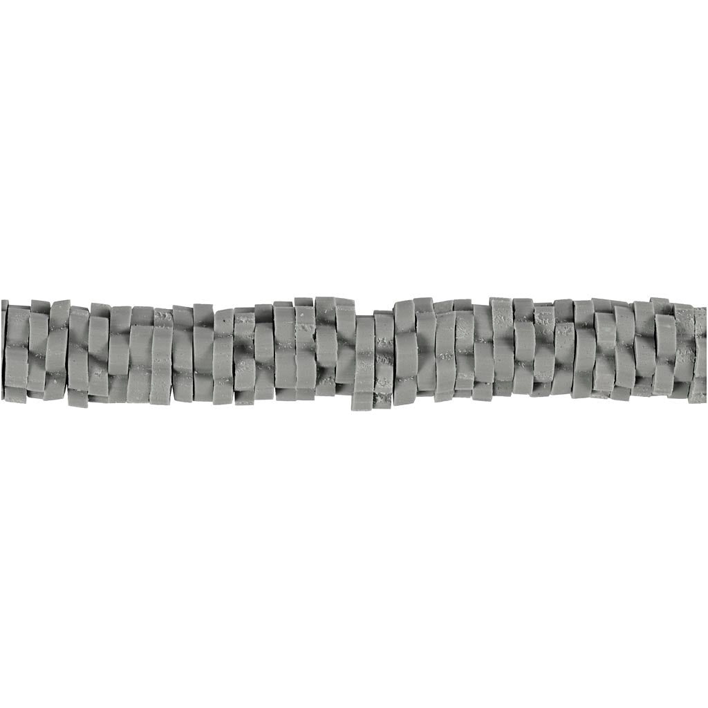 Perline di argilla Creativ Company, d 5-6 mm, misura del buco 2 mm, grigio, 145 pezzi 1 scatola