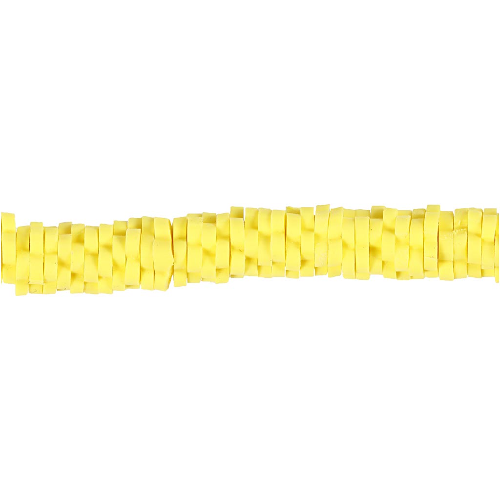Perline di argilla Creativ Company, d 5-6 mm, misura del buco 2 mm, giallo, 145 pezzi 1 scatola