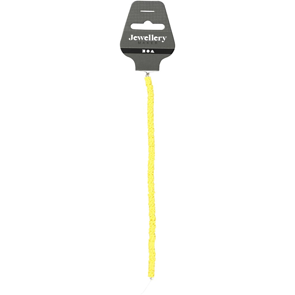 Perline di argilla Creativ Company, d 5-6 mm, misura del buco 2 mm, giallo, 145 pezzi 1 scatola