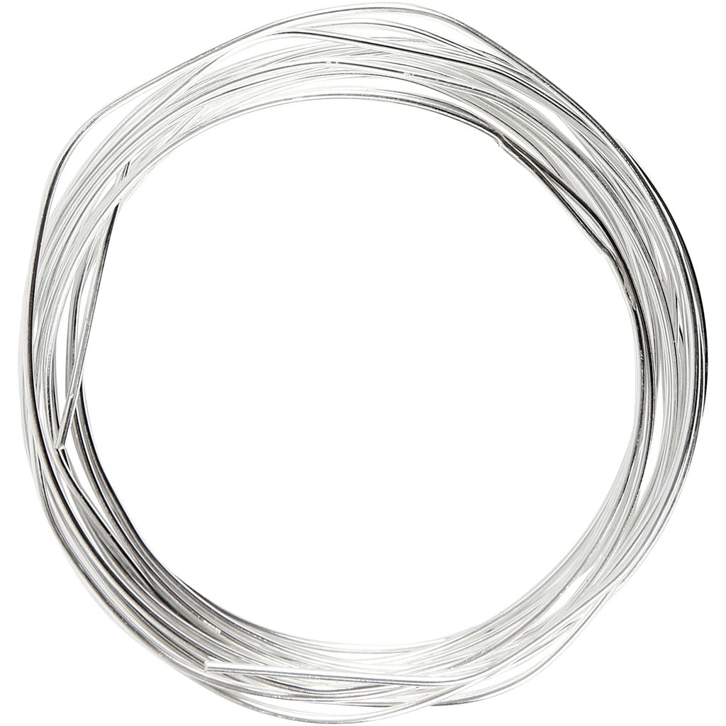 Creative Company Silitched Wire, spessore 1,2 mm, argento, 3 m 1 rotolo