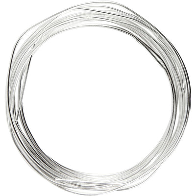 Creativ Company Silitched Wire, espesor 1.2 mm, plateado, plateado, 3 m 1 rollo