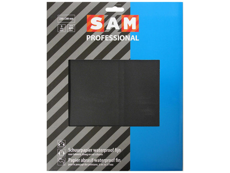 Sam carta vetrata impermeabile fine 5 pezzi