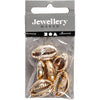 Conchiglie Creative Company, l: 20 mm, placcate oro, 6 pezzi 1 scatola
